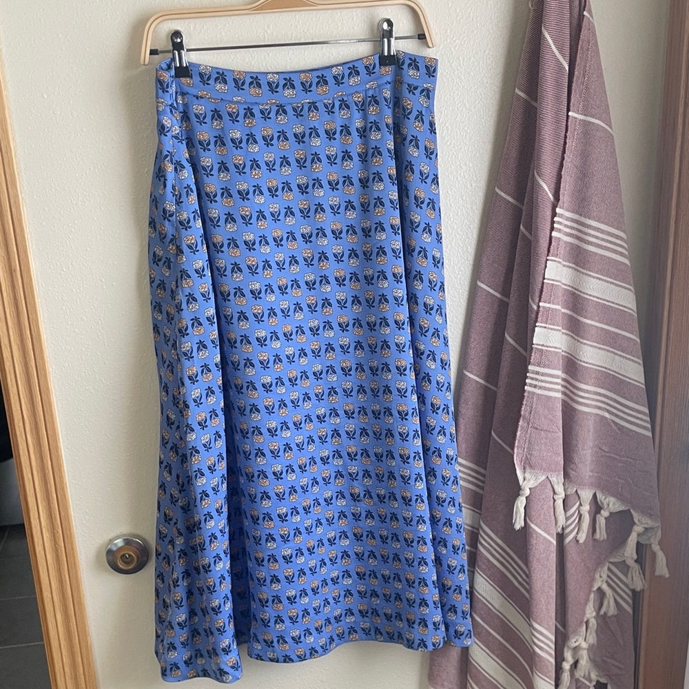 Blue Patterned Women's Skirt